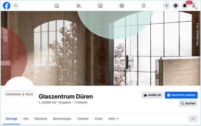 Glaszentrum Düren ist jetzt bei Facebook